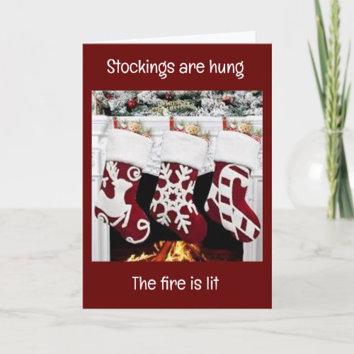 THE STOCKINGS ARE HUNG_CELEBRATE CHRISTMAS CARD