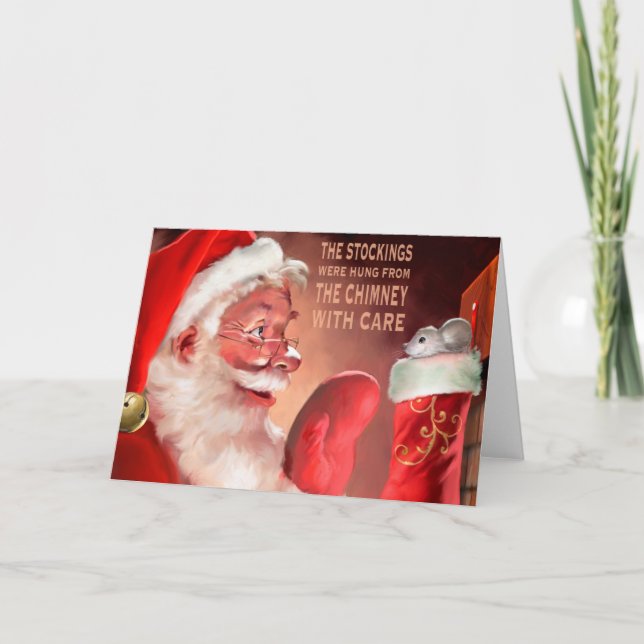 The Stockings Were Hung by the c Holiday Card (Front)