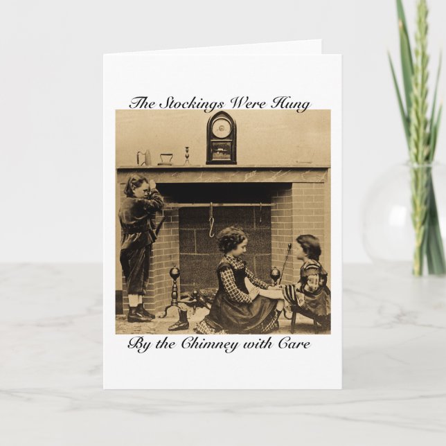 The Stockings Were Hung by the Chimney with Care Holiday Card (Front)