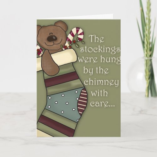 The Stockings Were Hung By the Chimney with Care Holiday Card
