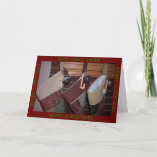 The Stockings were hung Holiday Card