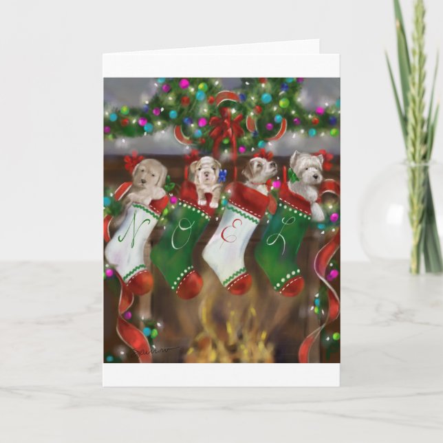 The Stockings Were Hung Holiday Card (Front)