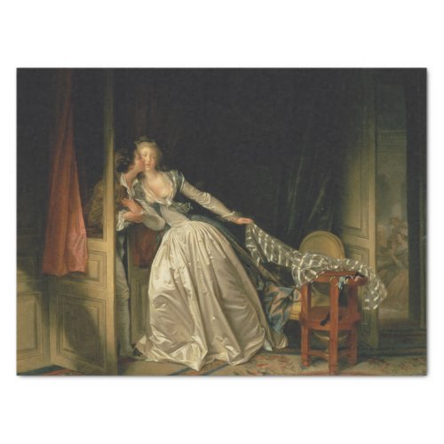 The Stolen Kiss by Jean_Honore Fragonard Tissue Paper