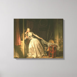 The Stolen Kiss, c.1788 Canvas Print