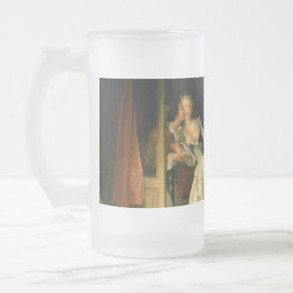 The Stolen Kiss Fragonard Frosted Glass Beer Mug