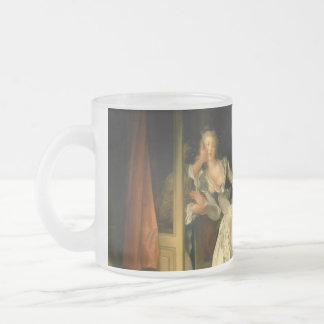The Stolen Kiss Fragonard Frosted Glass Coffee Mug