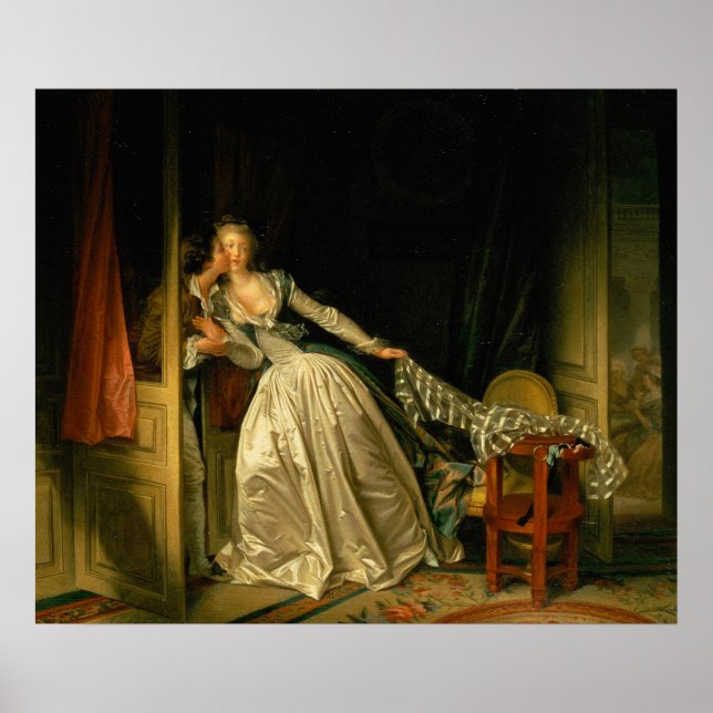 The Stolen Kiss Fragonard Poster (Front)