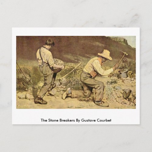 The Stone Breakers By Gustave Courbet Postcard