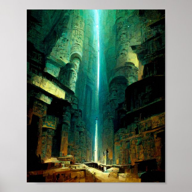 The Stone City Science Fiction Art Poster (Front)