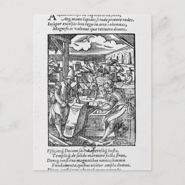 The stone-cutter postcard (Front)