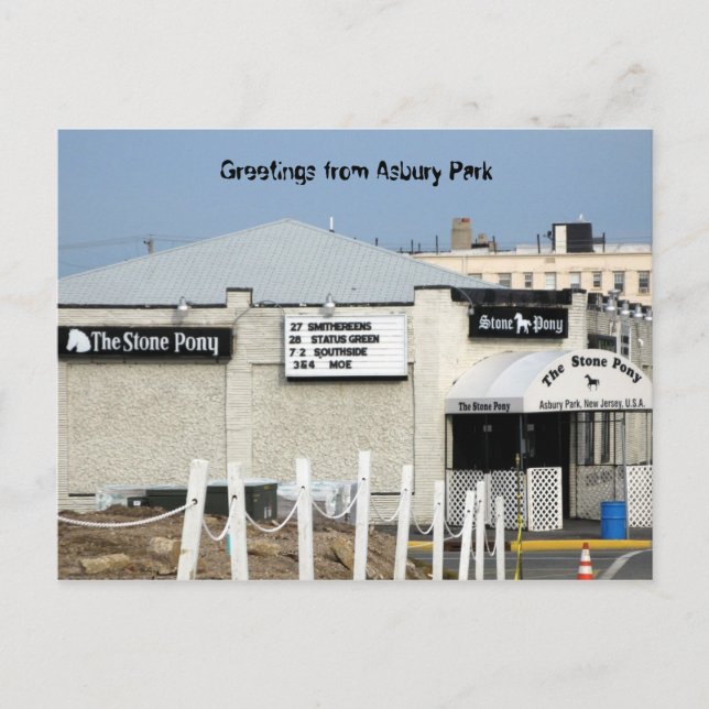 The Stone Pony in Asbury Park NJ Postcard (Front)