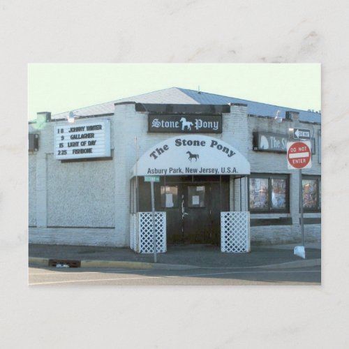 The Stone Pony in Asbury Park NJ Postcard