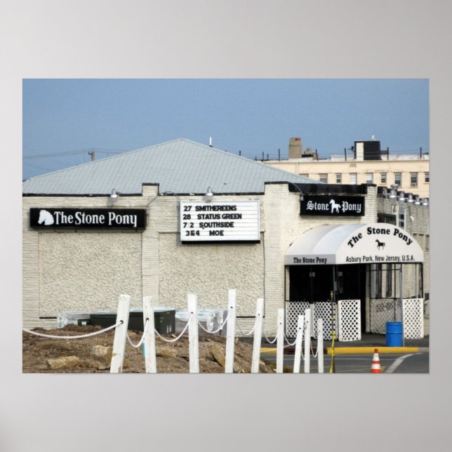 The Stone Pony in Asbury Park, NJ Poster (Front)