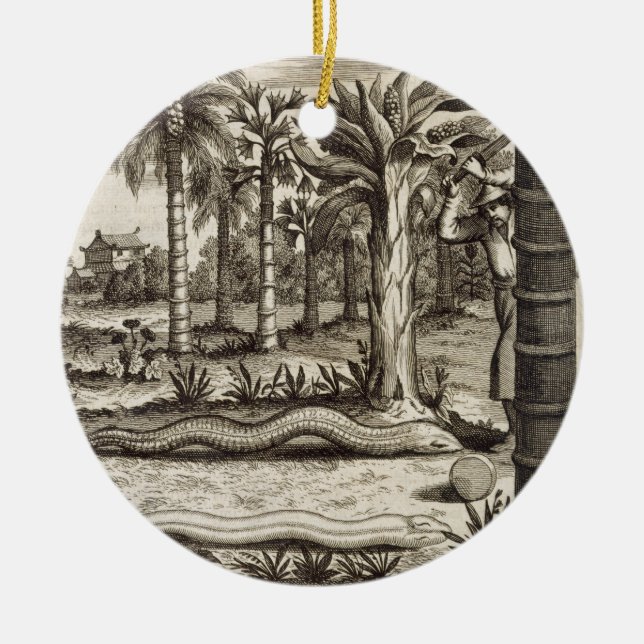 The Stone Snake, from 'China Illustrated' by Athan Ceramic Ornament (Front)