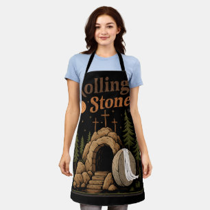 The Stone Was Rolled Away He Is Alive Easter Apron