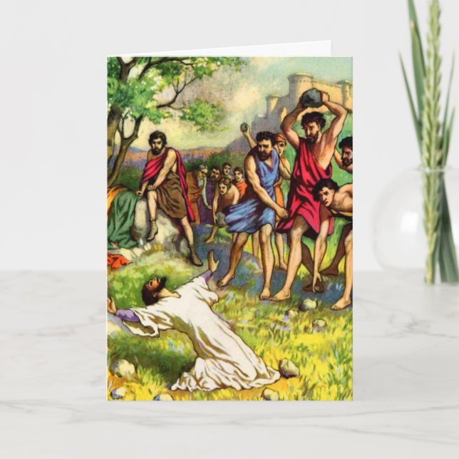 The Stoning Greeting card (Front)