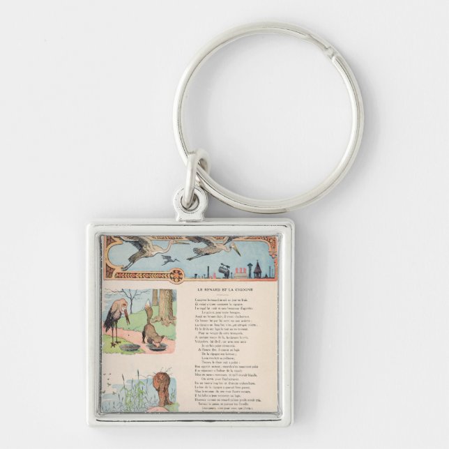 The Stork and the Fox from the Fables Keychain (Front)