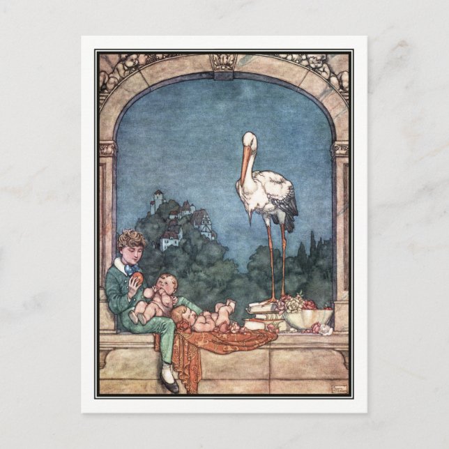 The Storks by William Heath Robinson Postcard (Front)