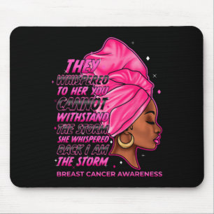 The Storm Black Women Breast Cancer Survivor Pink  Mouse Pad