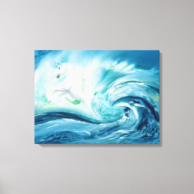 The Storm Brings Gifts Stretched Canvas Print (Front)