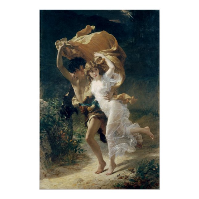 The Storm by Pierre Auguste Cot Poster (Front)