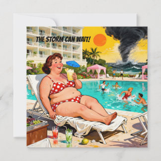 “The Storm Can Wait” – A Self Denial Cartoon Holiday Card