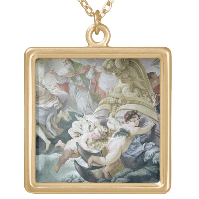 The Storm Miraculously Calmed on Contact with the Gold Plated Necklace (Front)