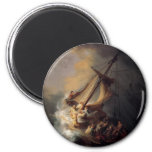 The-storm-on-the-sea-of-galilee-by-rembrandt-van-r Magnet at Zazzle