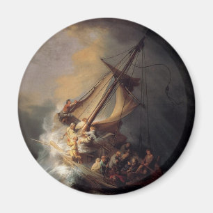 The-Storm-on-the-Sea-of-Galilee-by-Rembrandt-van-R Magnet