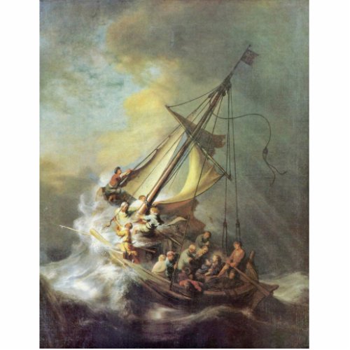 The Storm On The Sea Of Galilee By Rembrandt Van Statuette