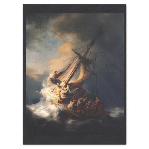 THE STORM ON THE SEA OF GALILEE _ REMBRANDT TISSUE PAPER