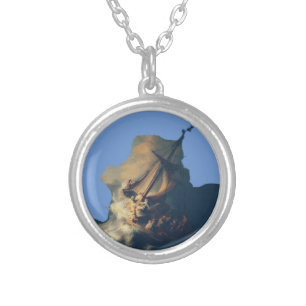 The Storm on the Sea of Galilee Silver Plated Necklace