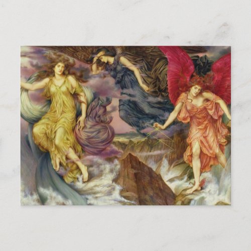 The Storm Spirits by Evelyn de Morgan Postcard