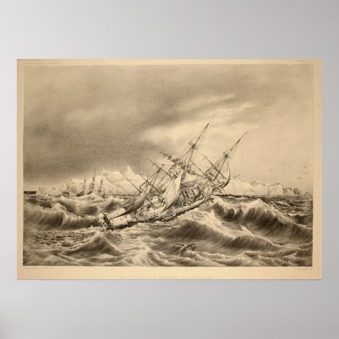 The Storm Tossed Ship Print