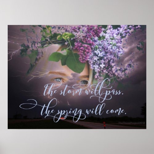 The Storm will Pass Inspirational Poster