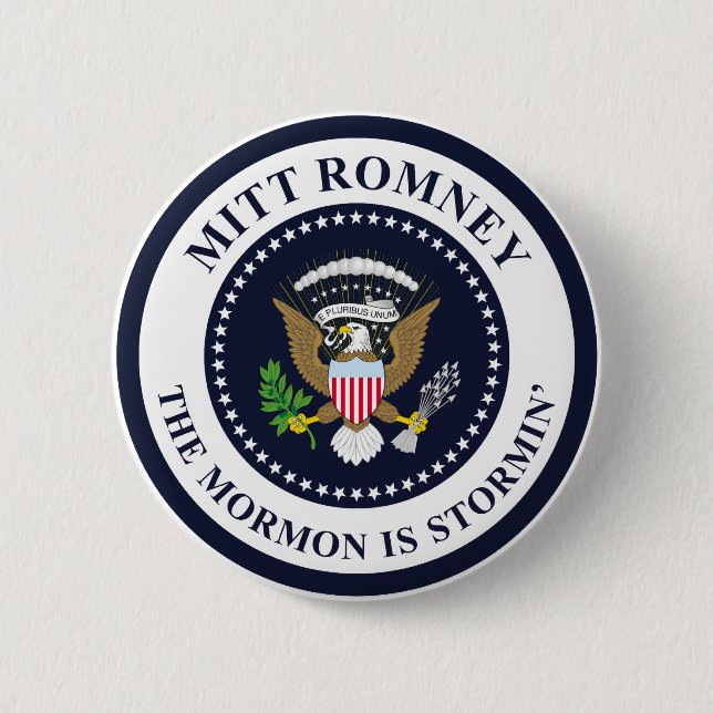 The Stormin' Mormon Pinback Button (Front)