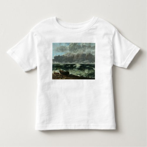 The Stormy Sea or The Wave 1870 Toddler T_shirt