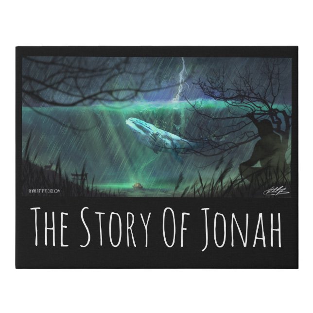 The Story of Jonah Faux Canvas Print (Front)