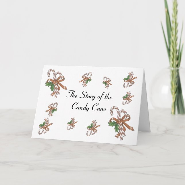 The Story of the Candy Cane Card (Front)