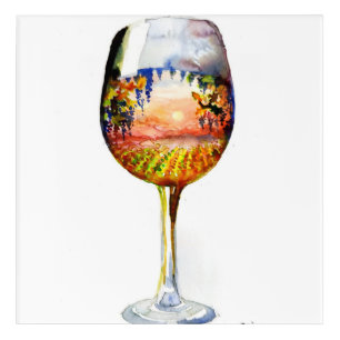 The story of wine acrylic print