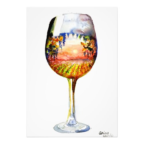 The story of wine photo print