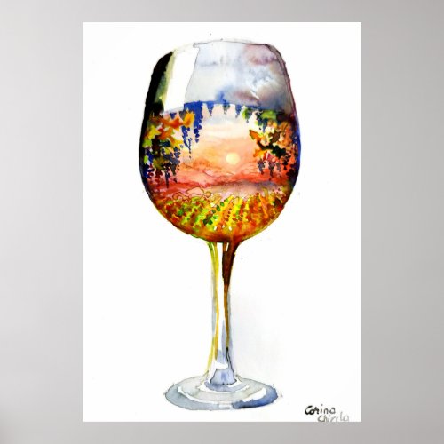 The story of wine poster