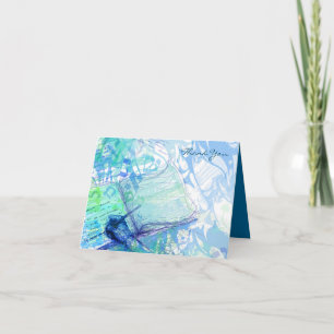 THE STORY WRITER Bar Bat Mitzvah Thank You Card
