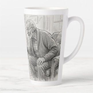 The Stoveside Visitor Pencil Sketch Coffee Mug