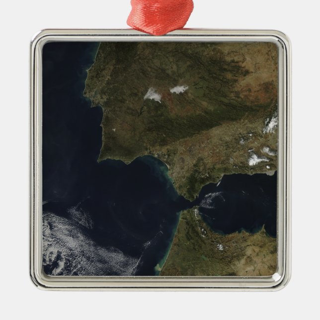 The Strait of Gibraltar Metal Ornament (Front)