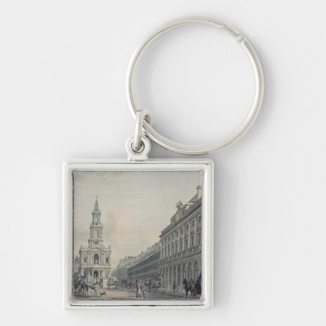 The Strand with Somerset House and St. Mary le Str Keychain (Front)