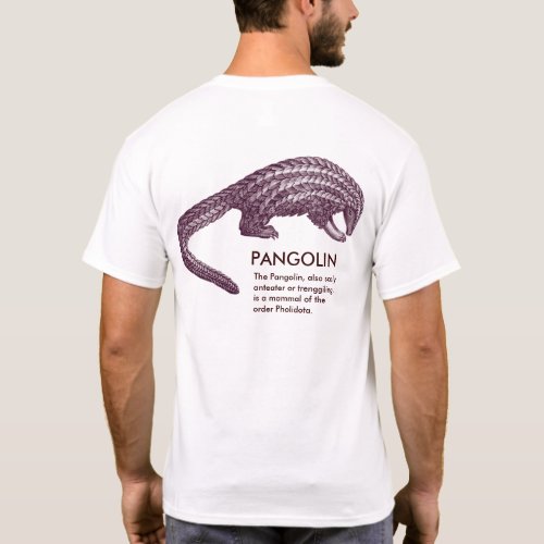 The Strange Pangolin with definition T_Shirt