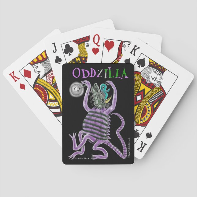 The Strange Tail Of Oddzilla Poker Cards (Back)