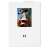 The Straw Hat Peter Paul Rubens masterpiece Cards (Back)