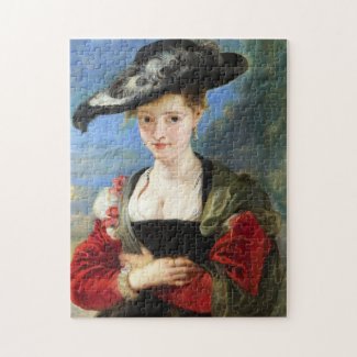 The Straw Hat Peter Paul Rubens masterpiece Jigsaw Puzzle